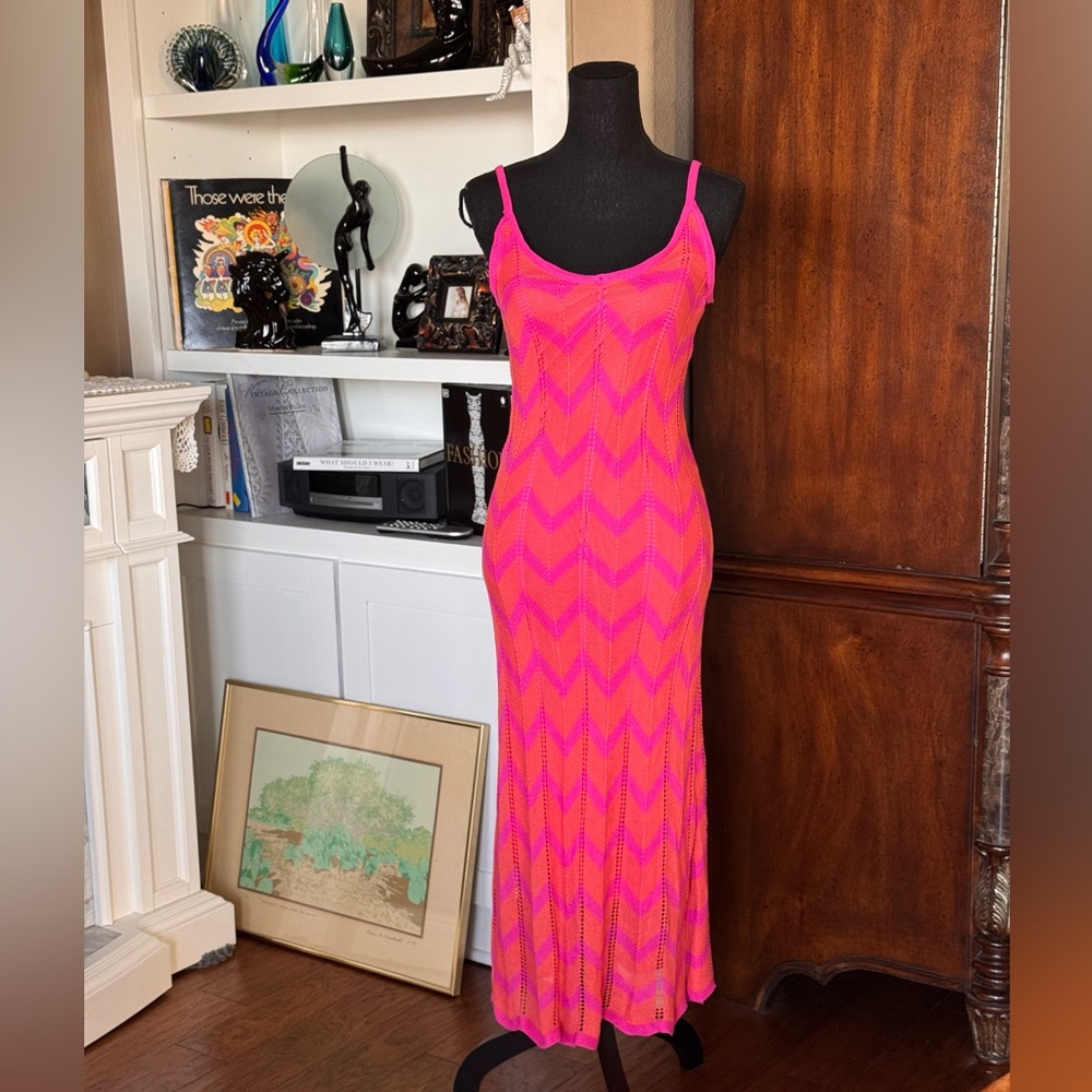 Karlie‎ Crocheted Chevron Maxi Dress